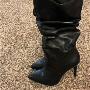 Jessica Simpson black pull on boots.